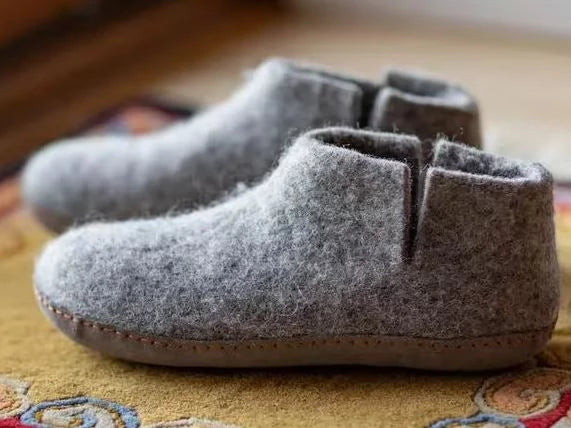 Felted online wool slippers