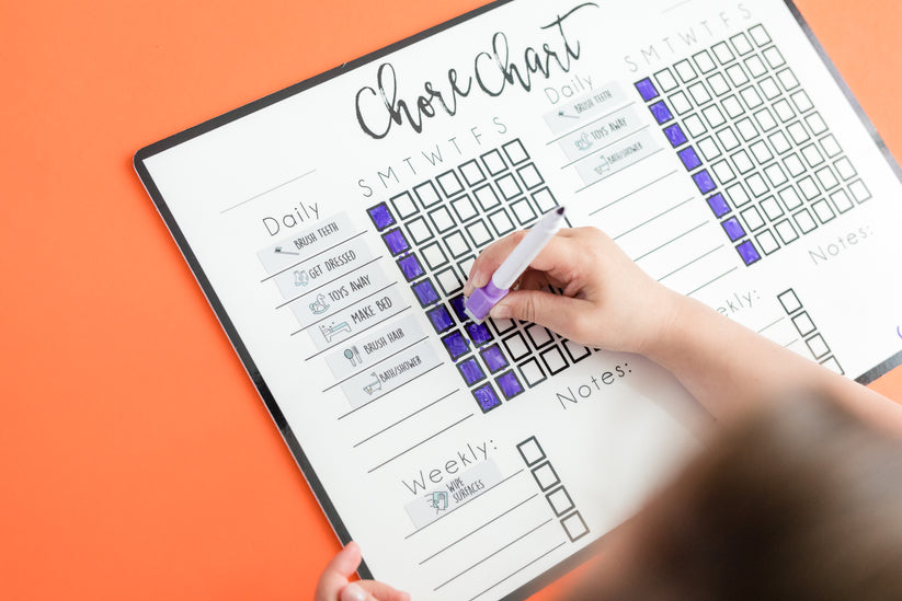 Chore Chart Whiteboard - Double
