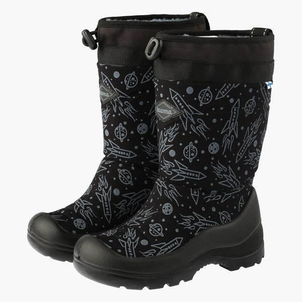 Lumilukko Kids' Winter Boots - Black Spaceship