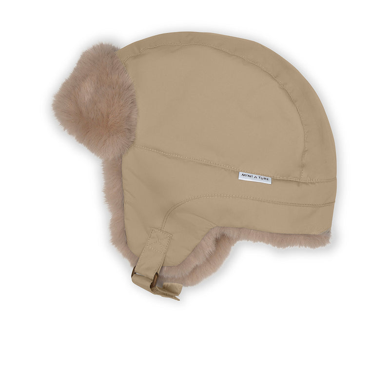 Crister Teddy Lined Winter Hood - Savannah Tan