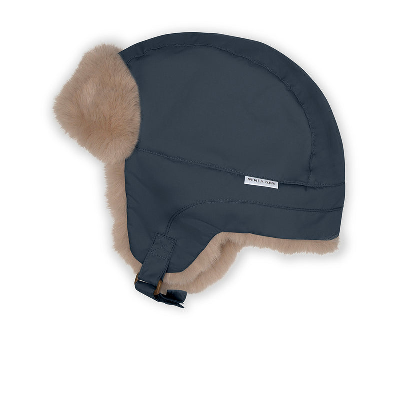 Crister Teddy Lined Winter Hood - Blue Nights