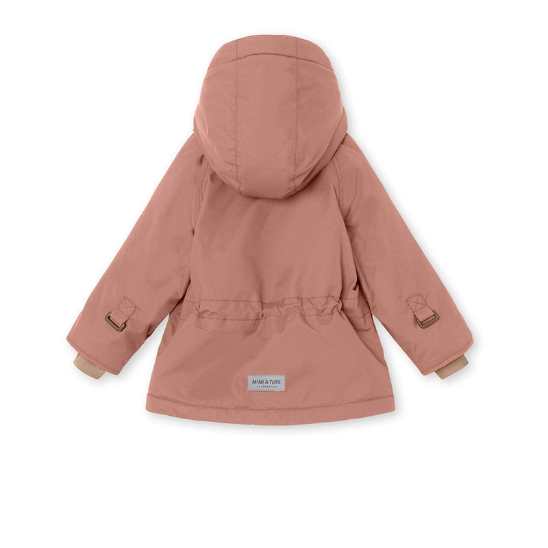 Wally Fleece Lined Winter Jacket - Wood Rose (4-6Y)