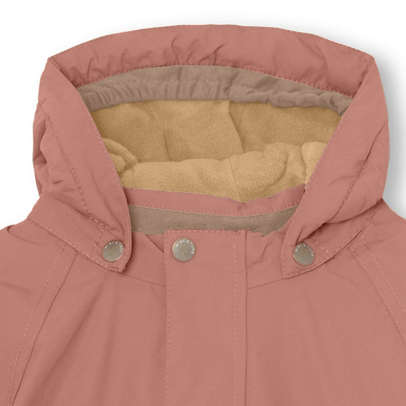 Wally Fleece Lined Winter Jacket - Wood Rose (4-6Y)