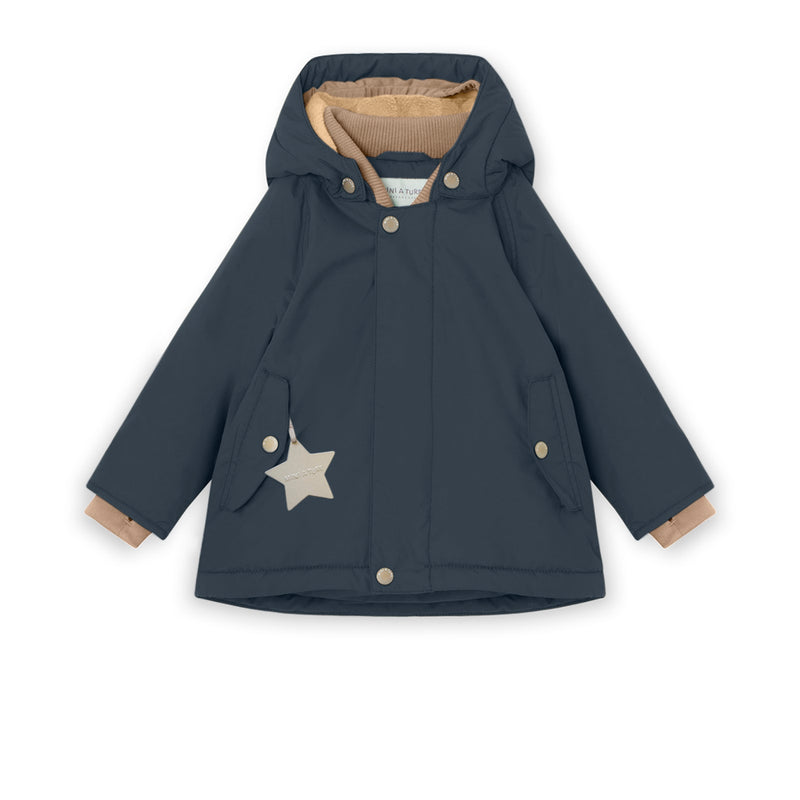 Wally Fleece Lined Winter Jacket - Blue Nights (4-6Y)