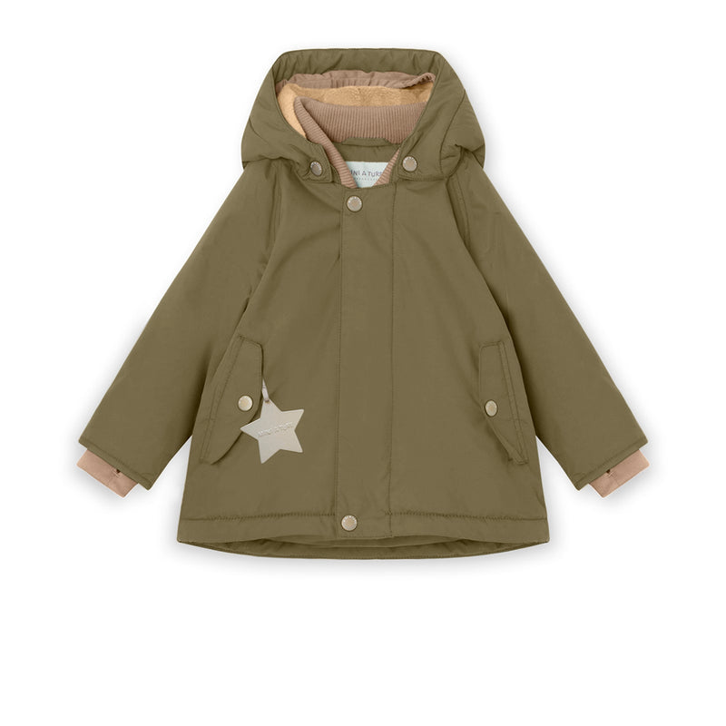Wally Fleece Lined Winter Jacket - Capers Green (4-6Y)