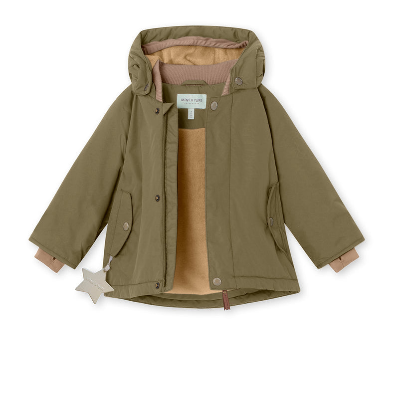Wally Fleece Lined Winter Jacket - Capers Green (4-6Y)