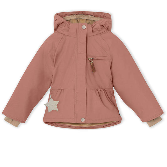 Briddine Fleece Lined Winter Jacket - Wood Rose (7-8Y)