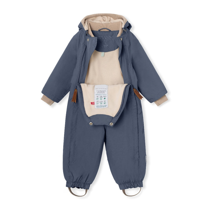 Wisto Fleece Lined Rainsuit - Ombre Blue (6Y)