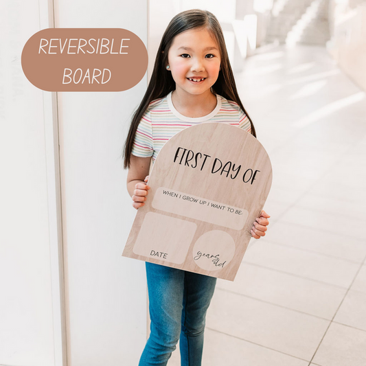 Reversible Back to School Erasable Arch Board