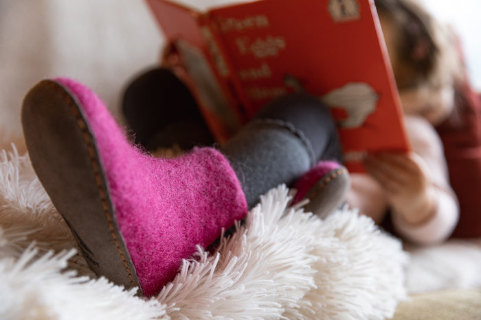 Carlyle Jr. Kids' Wool Felt Boot - Pink (12/13)