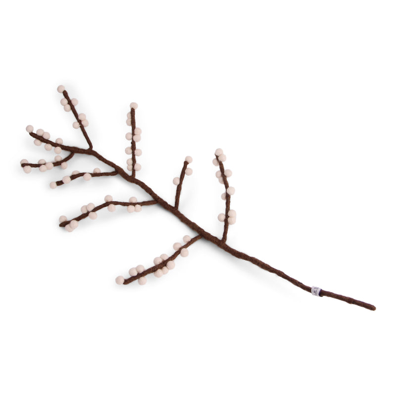 Large Felted Branches with White Berries