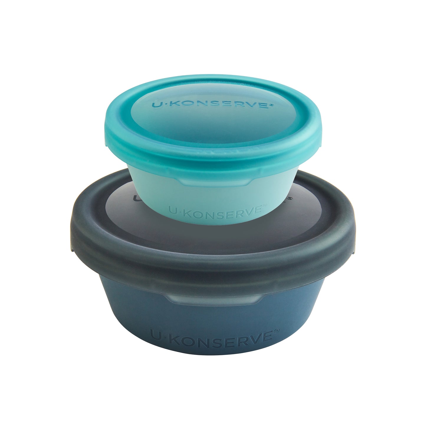 U-Konserve Bouncebox Silicone Nesting Duo Round Containers