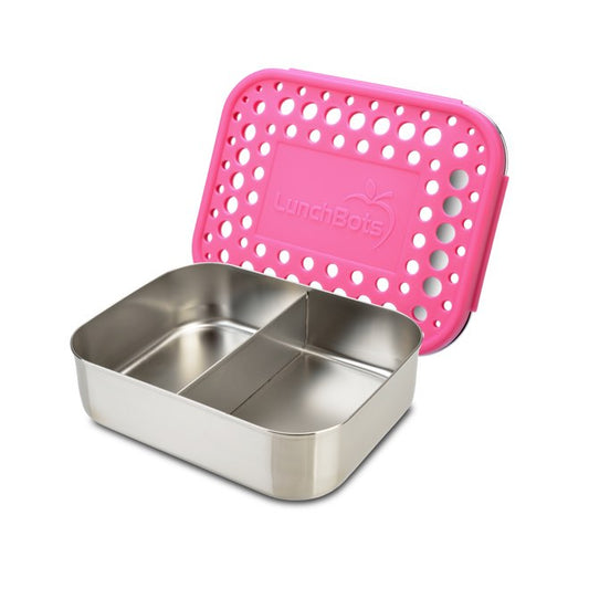 LunchBots Medium Duo Bento Box - Pink