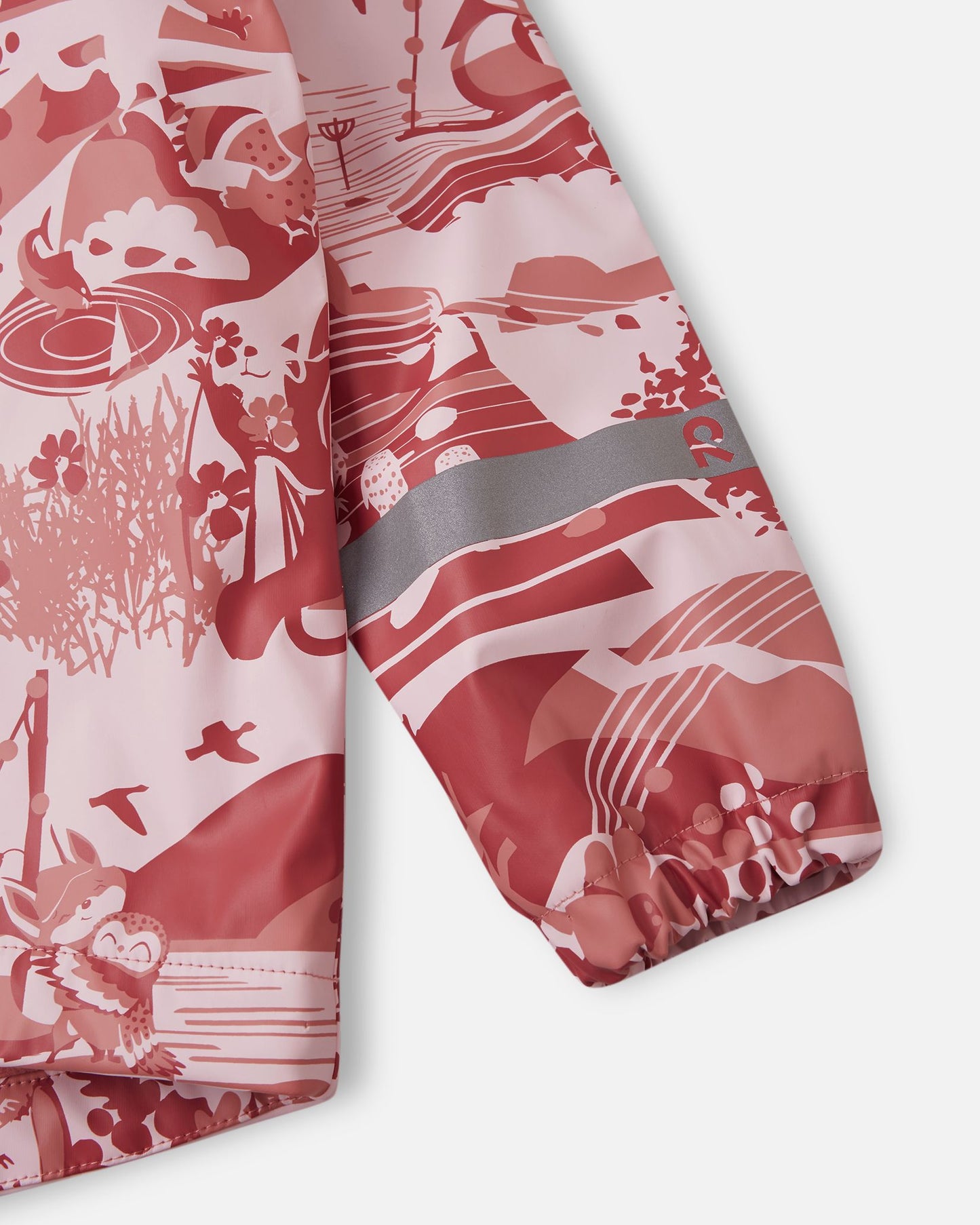 Koski - Fleece-Lined Rain Jacket - Rose Blush