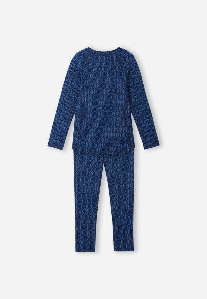Taival Merino Wool Thermal Base Layer Set - Navy