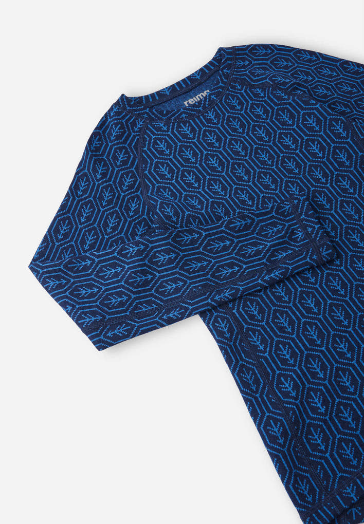 Taival Merino Wool Thermal Base Layer Set - Navy