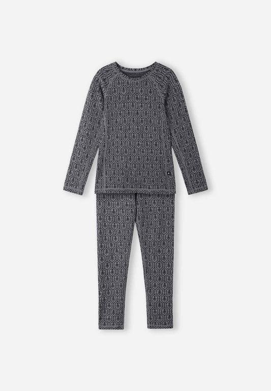 Taival Merino Wool Thermal Base Layer Set - Grey