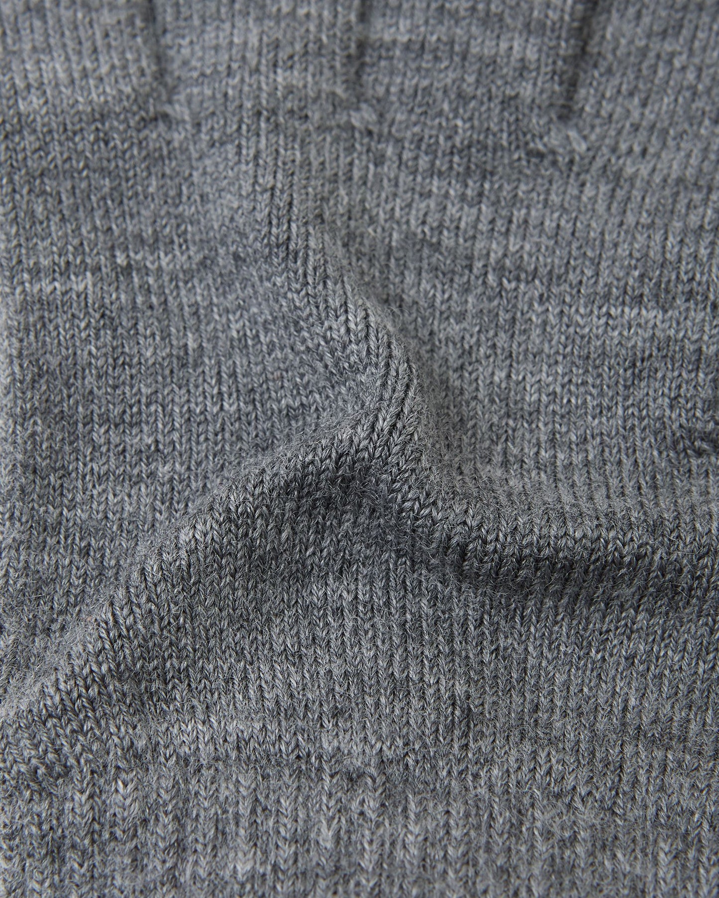 Sormin Merino Wool Blend Knit Gloves - Melange Grey