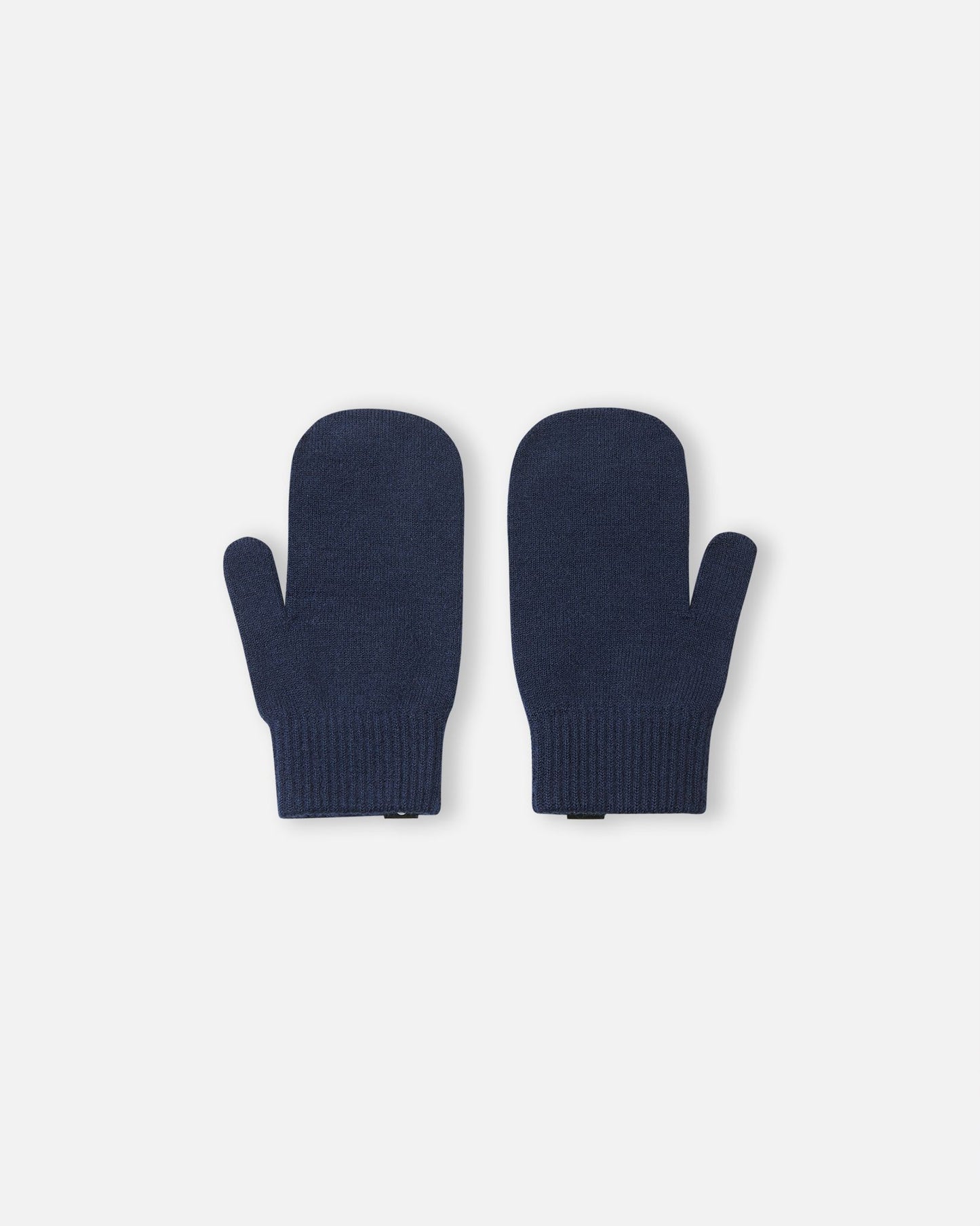 Sumpuu Merino Wool Blend Knit Mittens - Navy