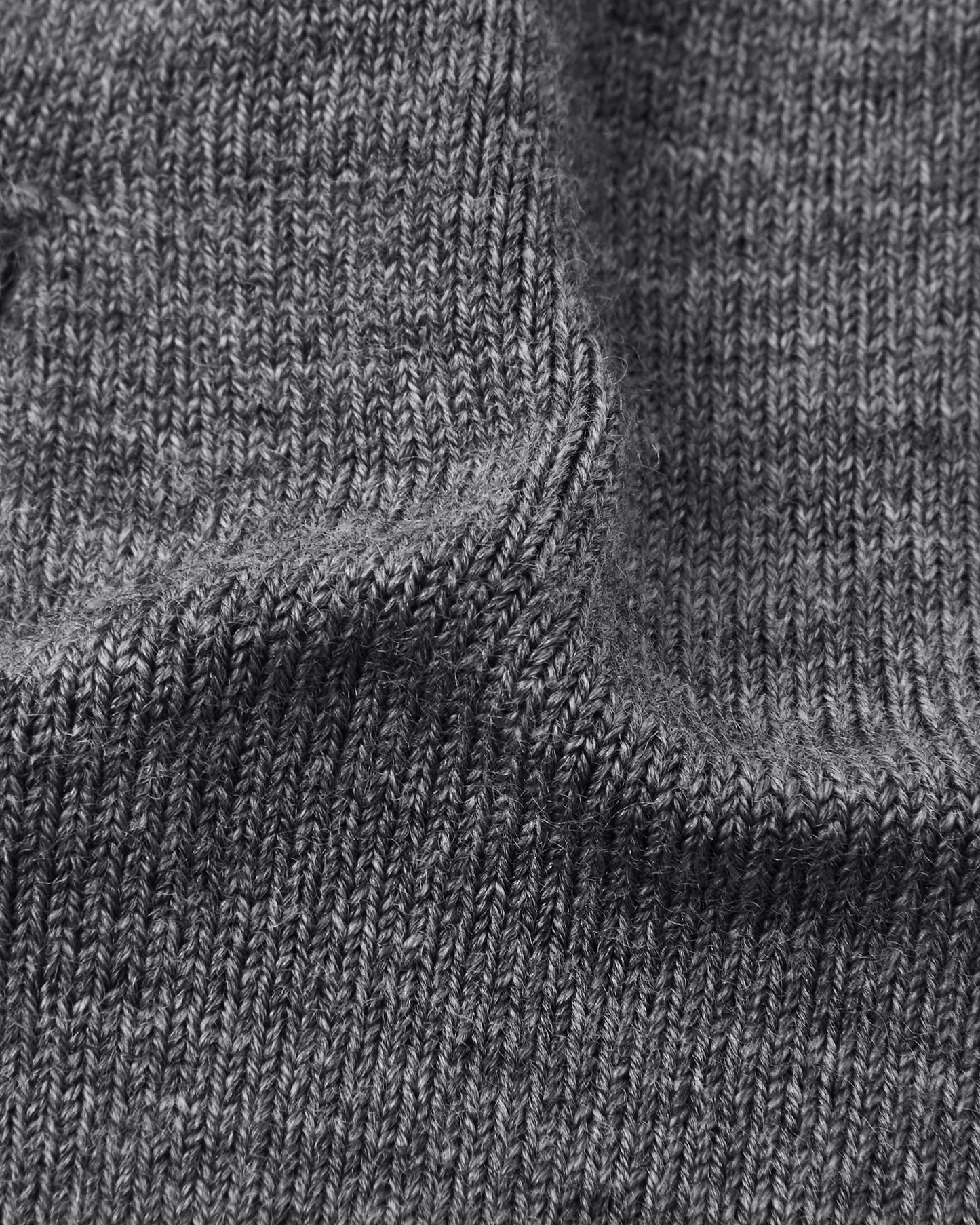 Sumpuu Merino Wool Blend Knit Mittens - Grey Melange