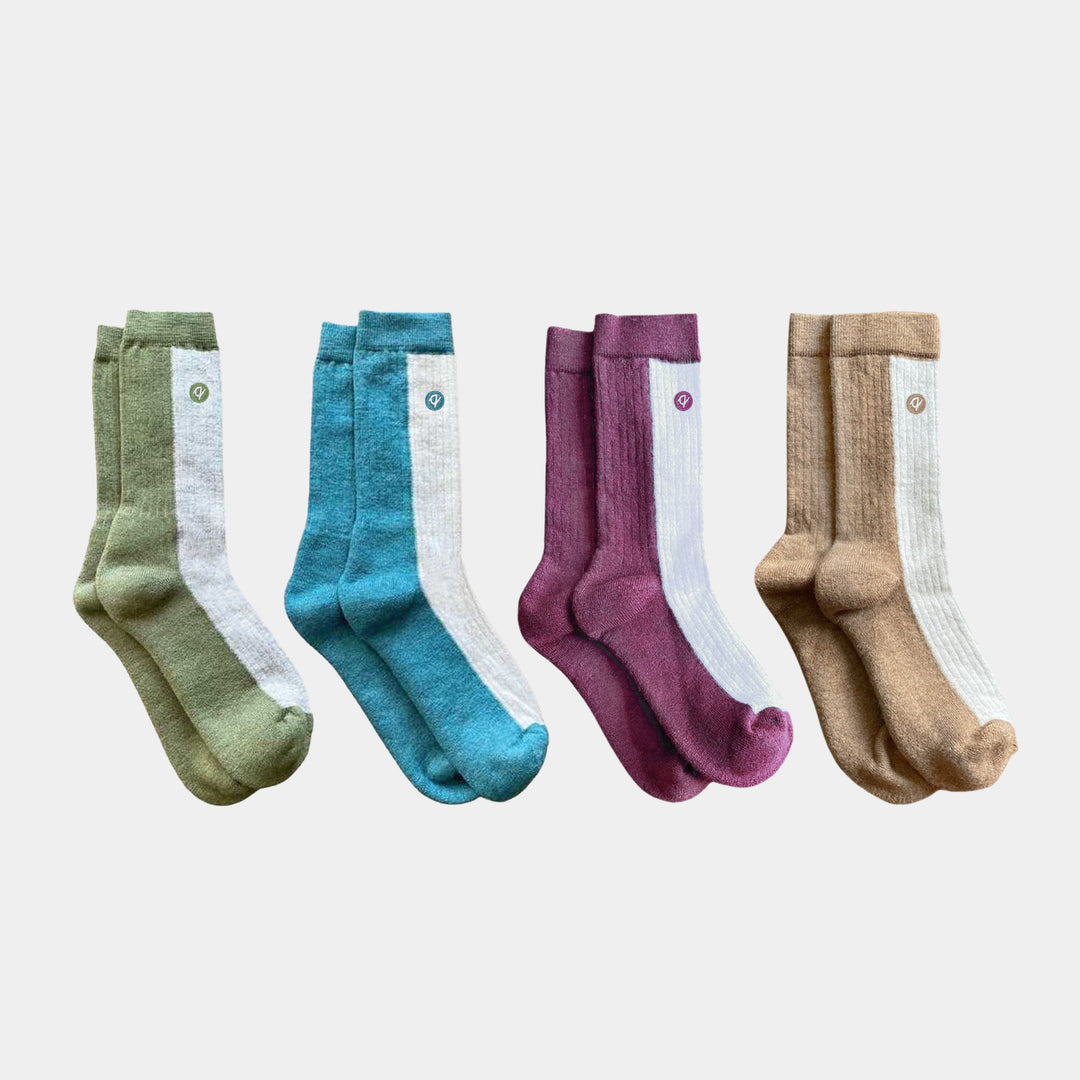 Merino Wool Midweight Adult Socks- Multipack 4-pack