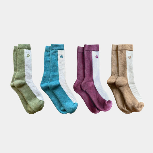Merino Wool Midweight Adult Socks- Multipack 4-pack