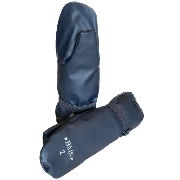 BMS Fleece Lined Rain Mitts - Blue