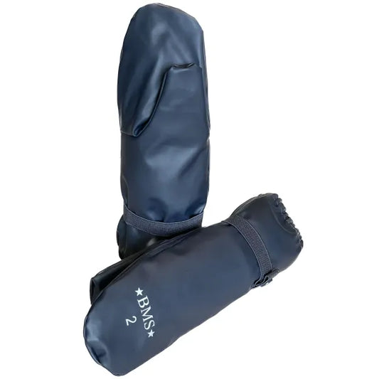 BMS Fleece Lined Rain Mitts - Blue