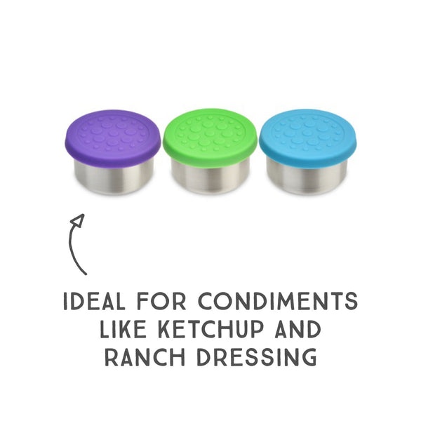 LunchBot Dips (Set of 3, 1.5oz) - Floral