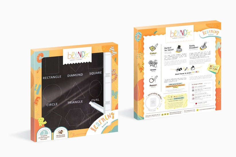 Reversible Learning Mini Board - Clock/Shapes