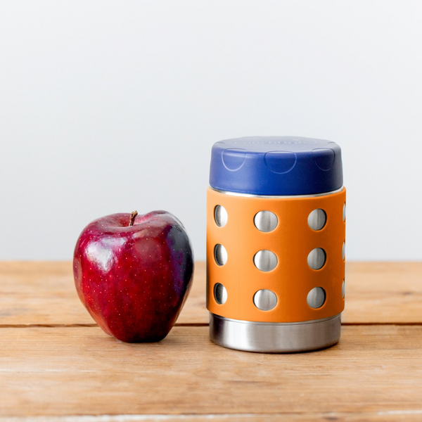 Lunchbots 12oz Tall Thermal Food Container - Orange Dots