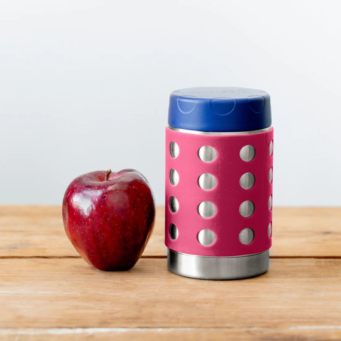 Lunchbots 16oz Tall Thermal Food Container - Pink Dots