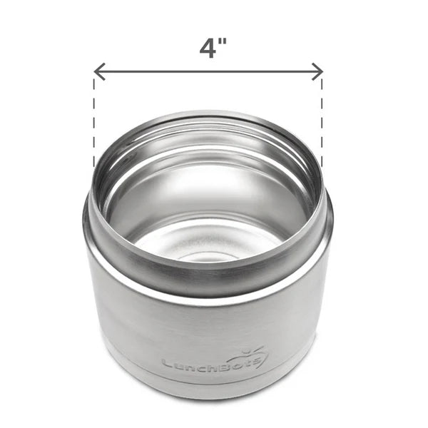 Lunchbots 16oz Leak-Proof Wide Thermal Lunch Container - Black