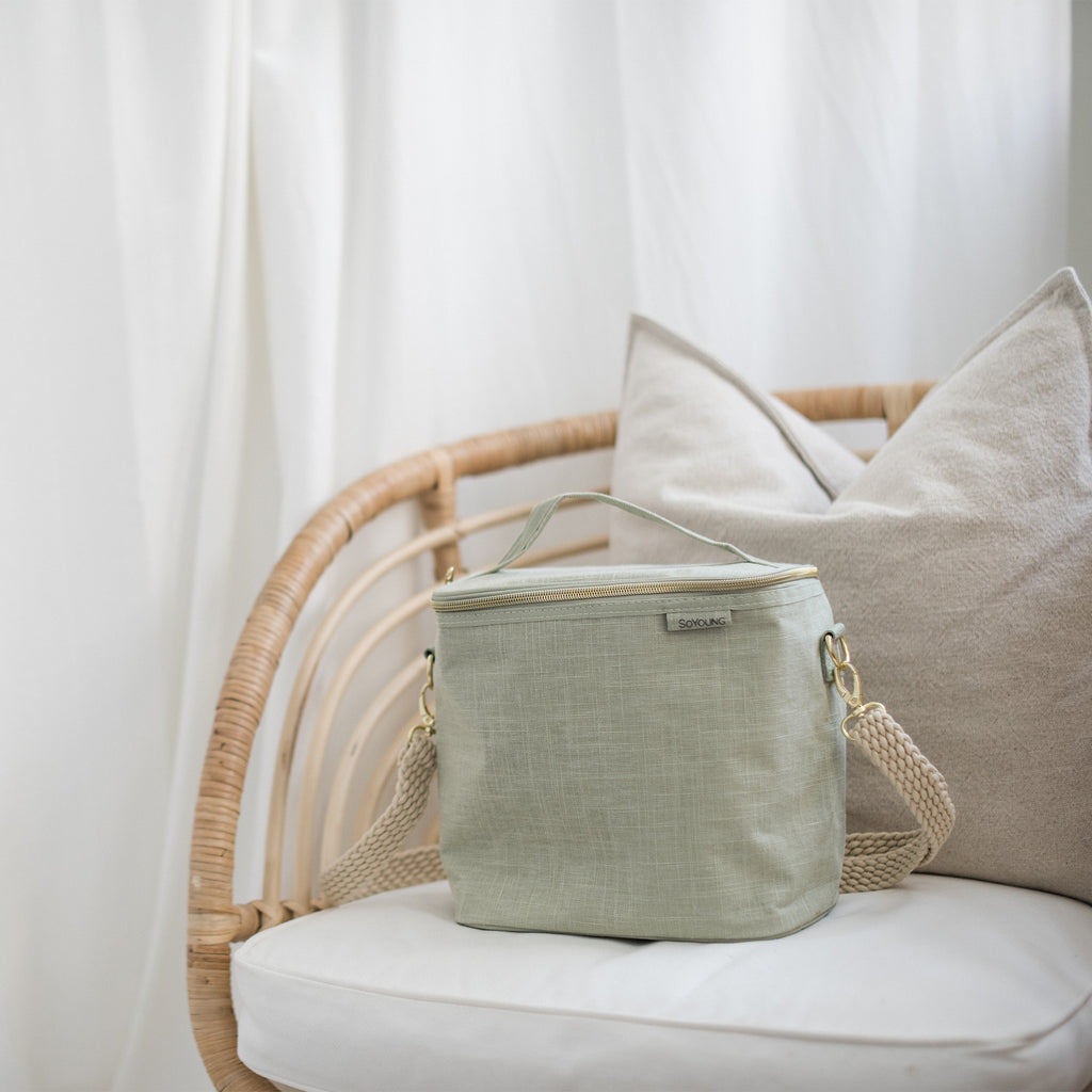 Sage Green Lunch Poche