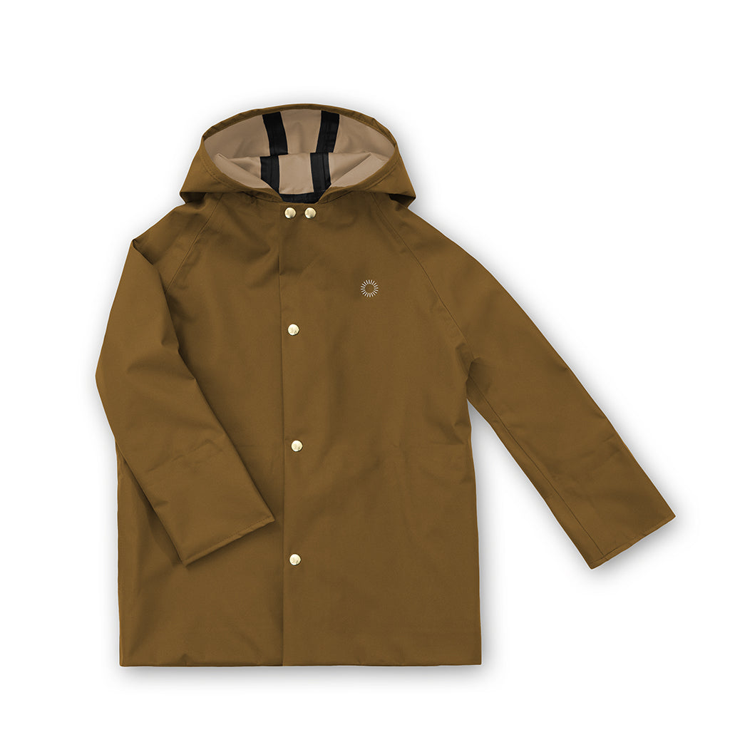Midi Rain Coat - Bark