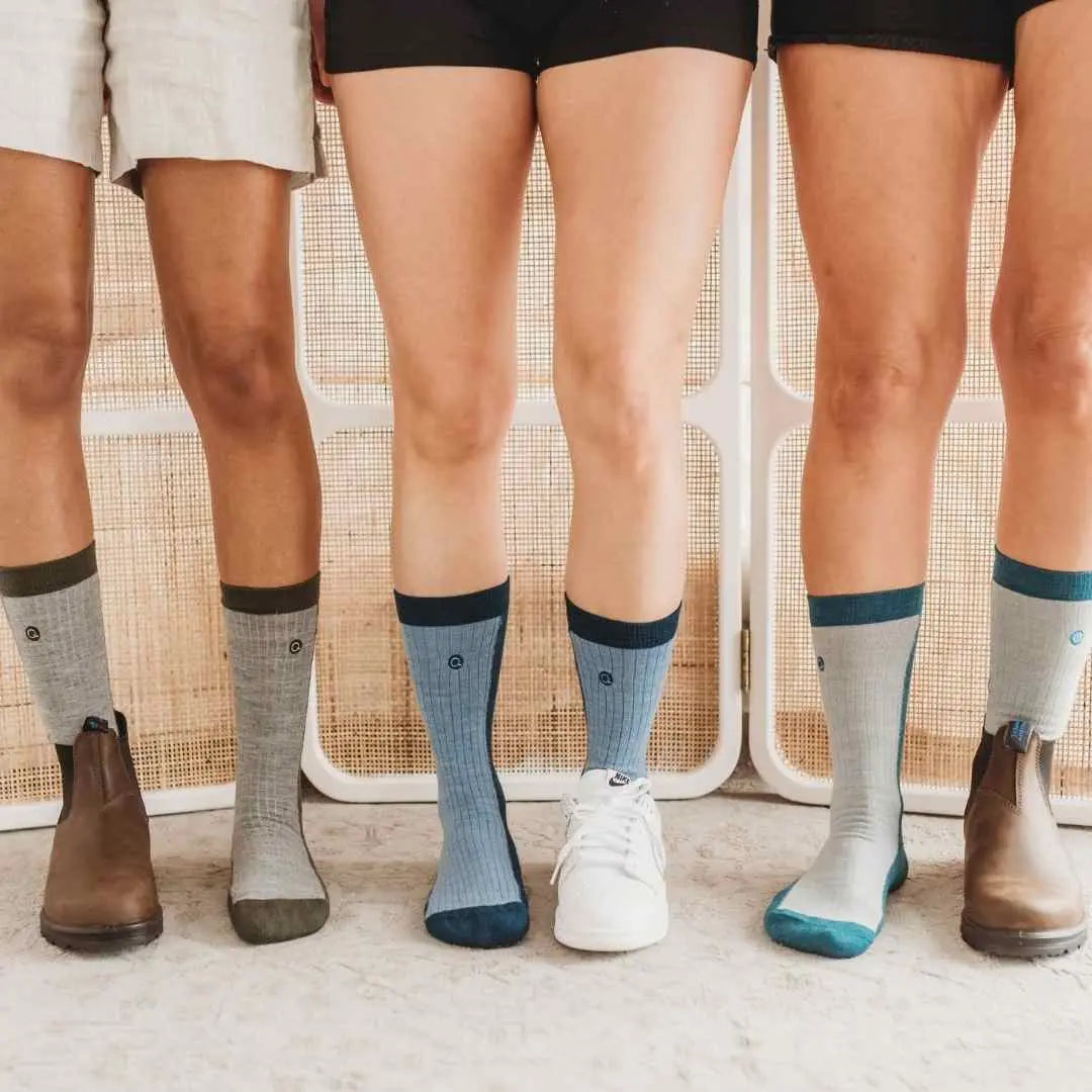 Merino Wool Midweight Adult Socks- Multipack 4-pack