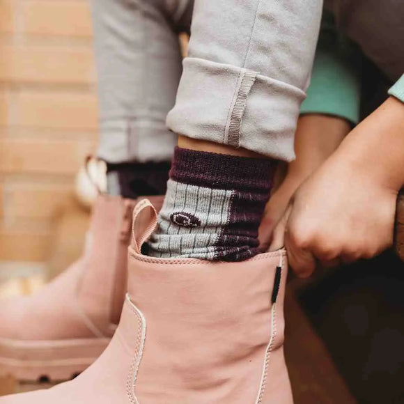 Merino Wool Midweight Kids - Berry