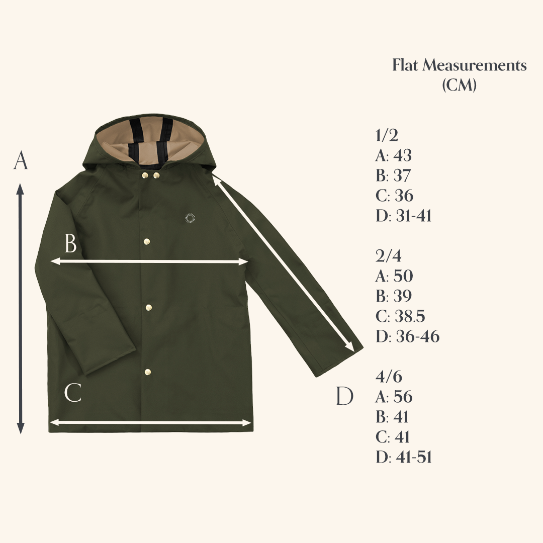 Midi Rain Coat - Bark