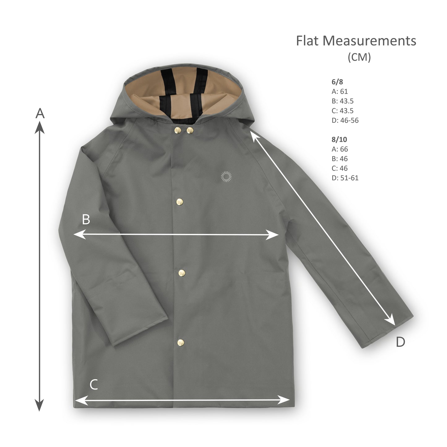 Midi Rain Coat - Pine (4-6Y)