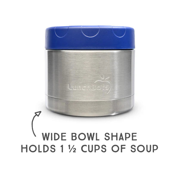 Lunchbots 12oz Leak-Proof Wide Thermal Lunch Container - Navy