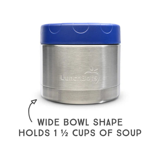 Lunchbots 12oz Leak-Proof Wide Thermal Lunch Container - Navy