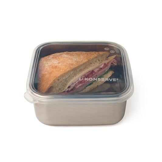 Square To-Go Container Medium (30oz) - Clear