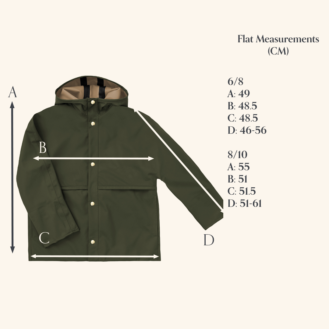 Parachute Rain Coat - Bark (4-6Y)