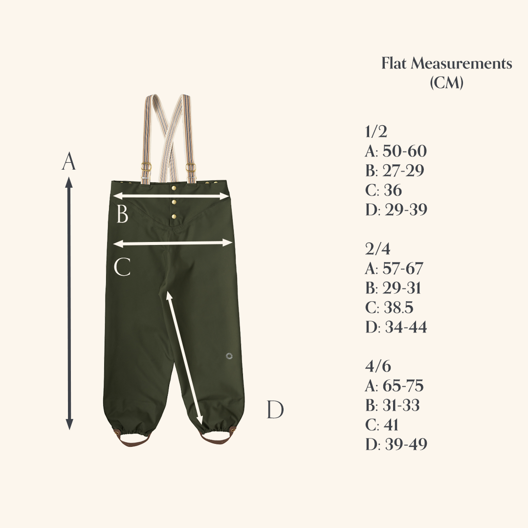Rain Pants - Pine (4-6Y)