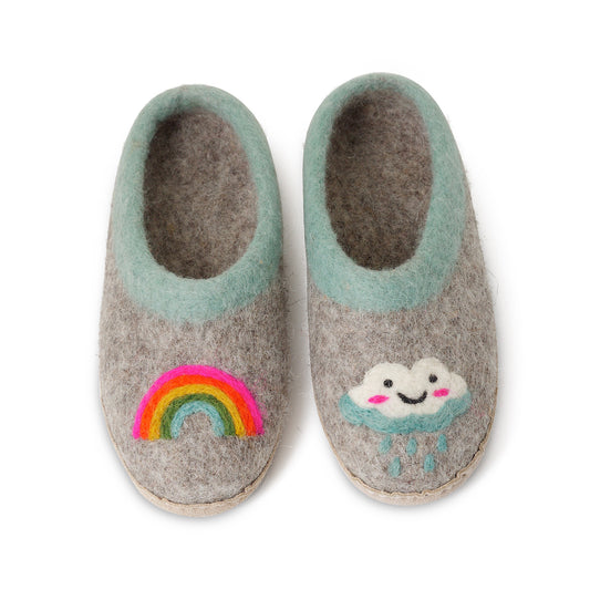 Slocan Jr. Kids' Wool Slipper - Heather Grey