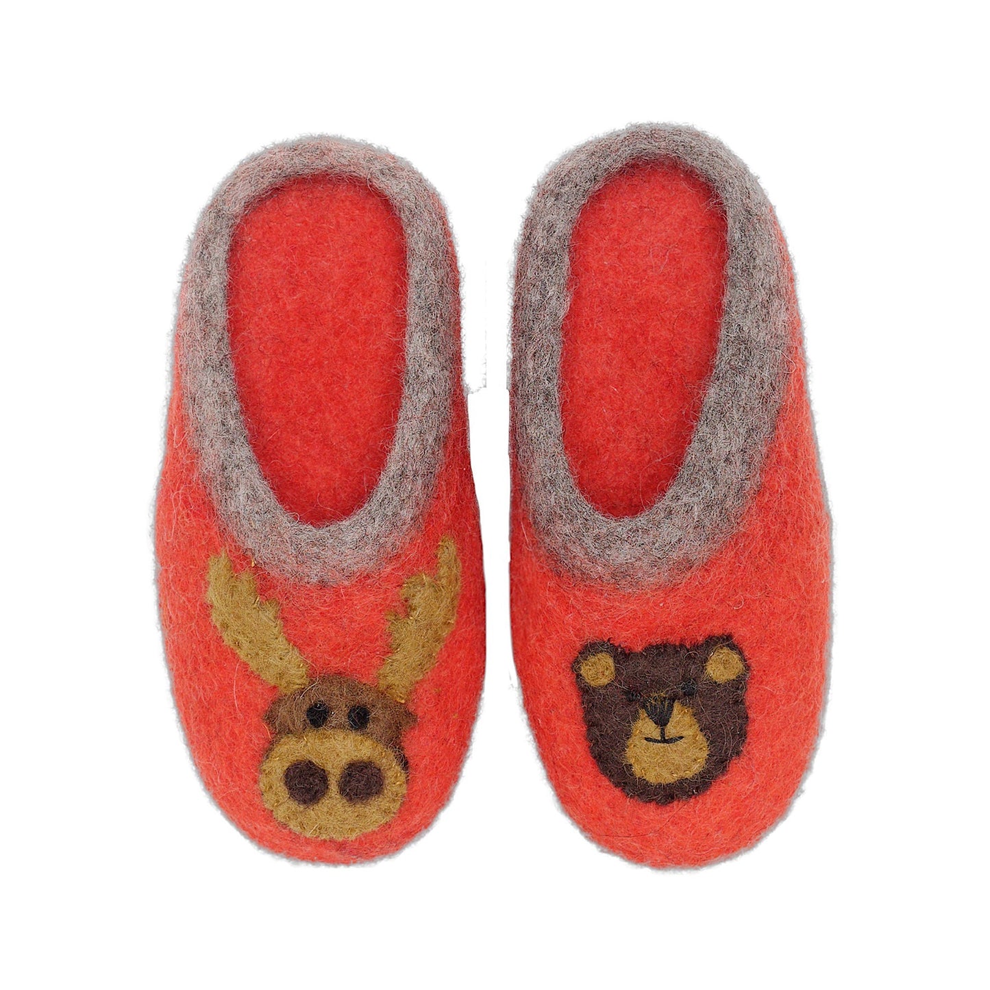 Slocan Jr. Kids' Wool Slipper - Tomato