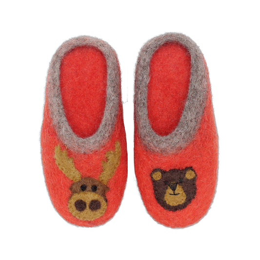 Slocan Jr. Kids' Wool Slipper - Tomato