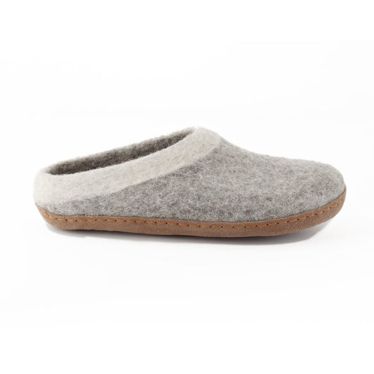 Slocan Adult Wool Slipper - Heather Grey