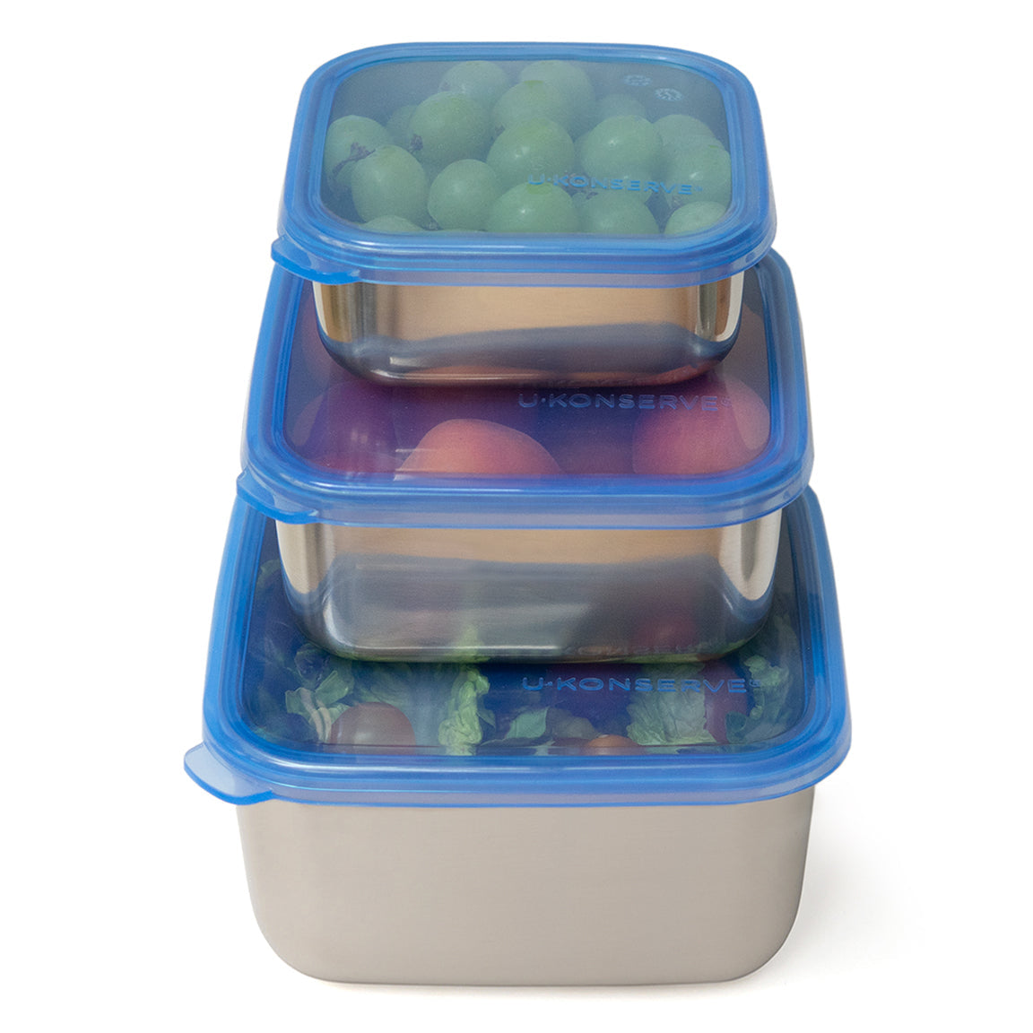 Square Nesting Trio Containers - (Set of 3) - Clear