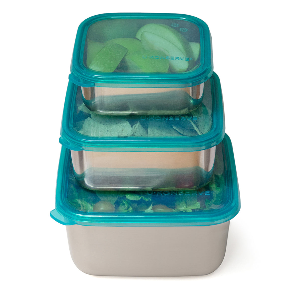 Square Nesting Trio Containers - (Set of 3) - Clear